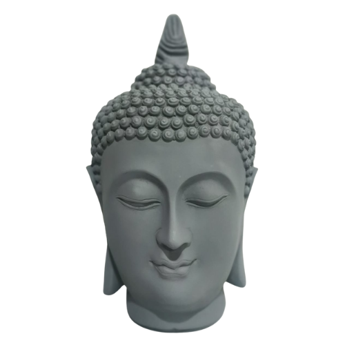 figura decorativa buda. Cabeza de Buda decorativa. Esculturilla
